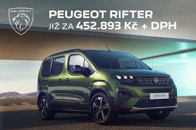 Peugeot Rifter za 452.893 Kč + DPH