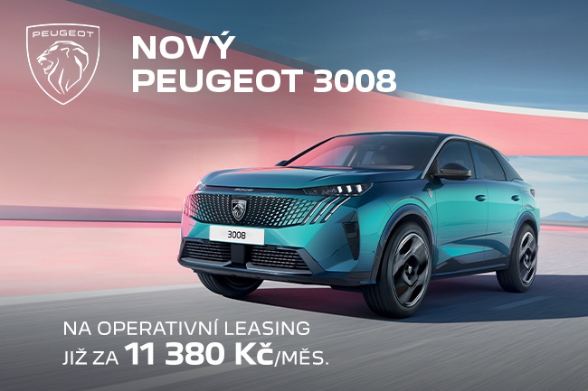 Peugeot 3008 za 11.380 Kč měsíčně