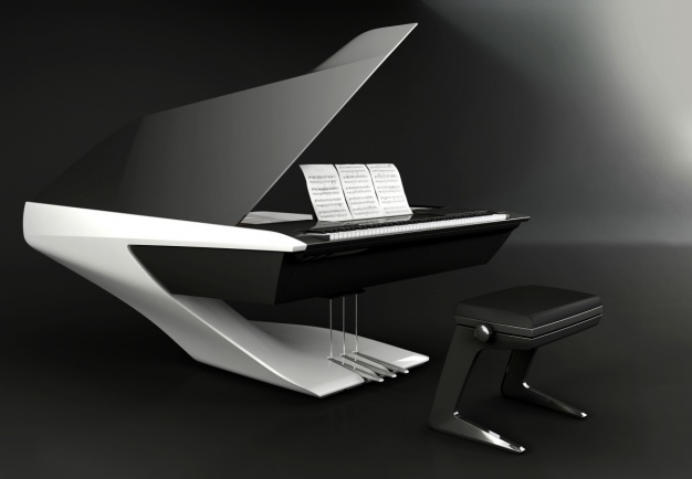 Černý lak klavíru patří sice mezi klasické charakteristiky klavírního světa, ale jinak designéři studia Peugeot Design Lab nástroj zcela přepracovali a snažili se změnit všechny tradiční principy, pok