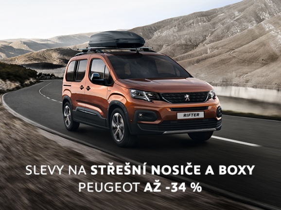 Střešní nosiče a boxy se slevou - Peugeot Liberec