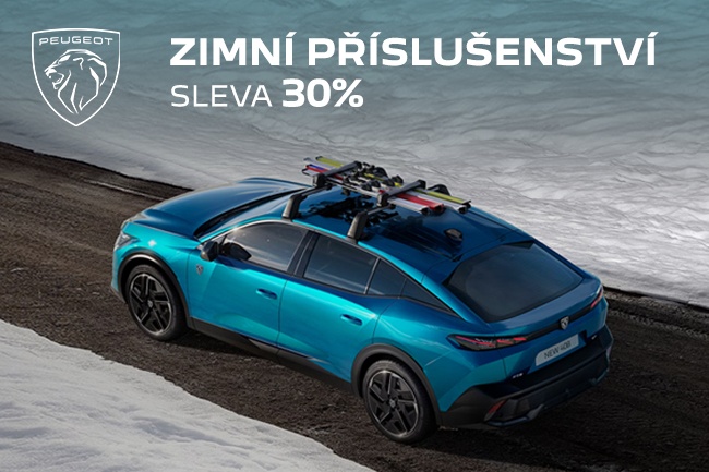 Peugeot zimní příslušenství o 30 % levněji