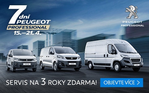 7 dní Peugeot pro professionaly - užitkové vozy v super akci - Praha i Liberec