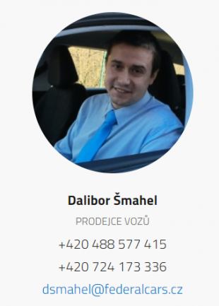 Kontakt na prodejce - Dalibor Šmahel