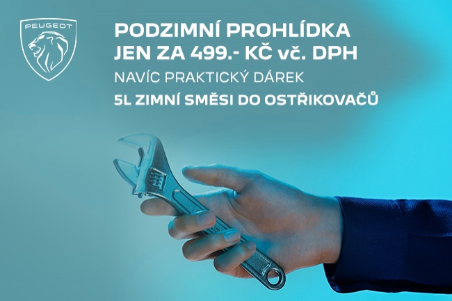 podzimní prohlídka Peugeot 2023