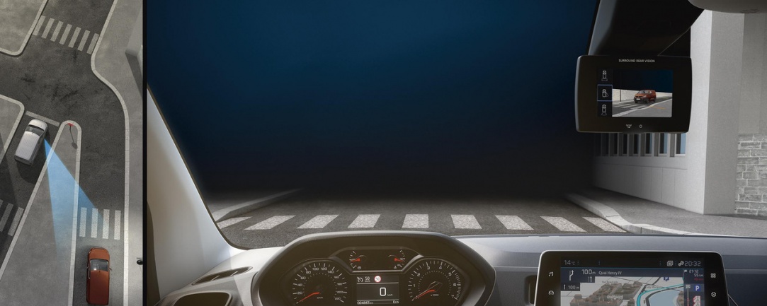 Peugeot Partner - asistenční systémy - nejnovější je Surround Rear Vision!